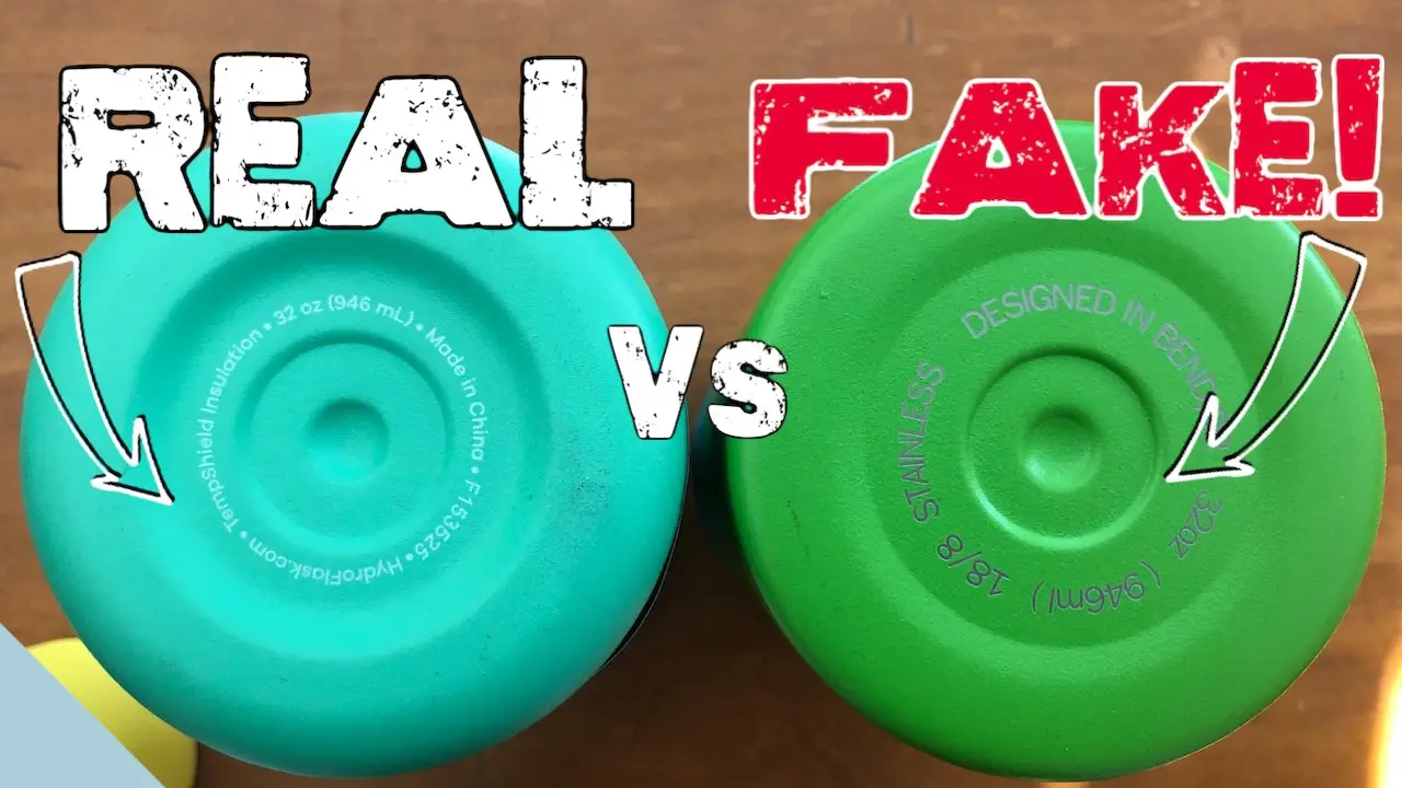 Video: Real vs Fake Hydro Flask Bottom