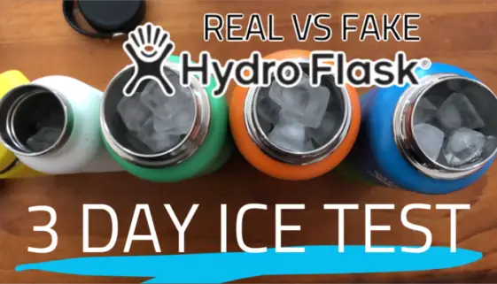 Video: Real vs Fake Hydro Flask 3 Day Ice Test - Which Holds Ice Better?